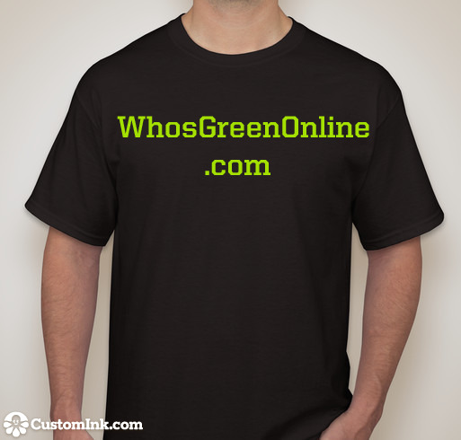 WhosGreenOnline Black T-Shirt